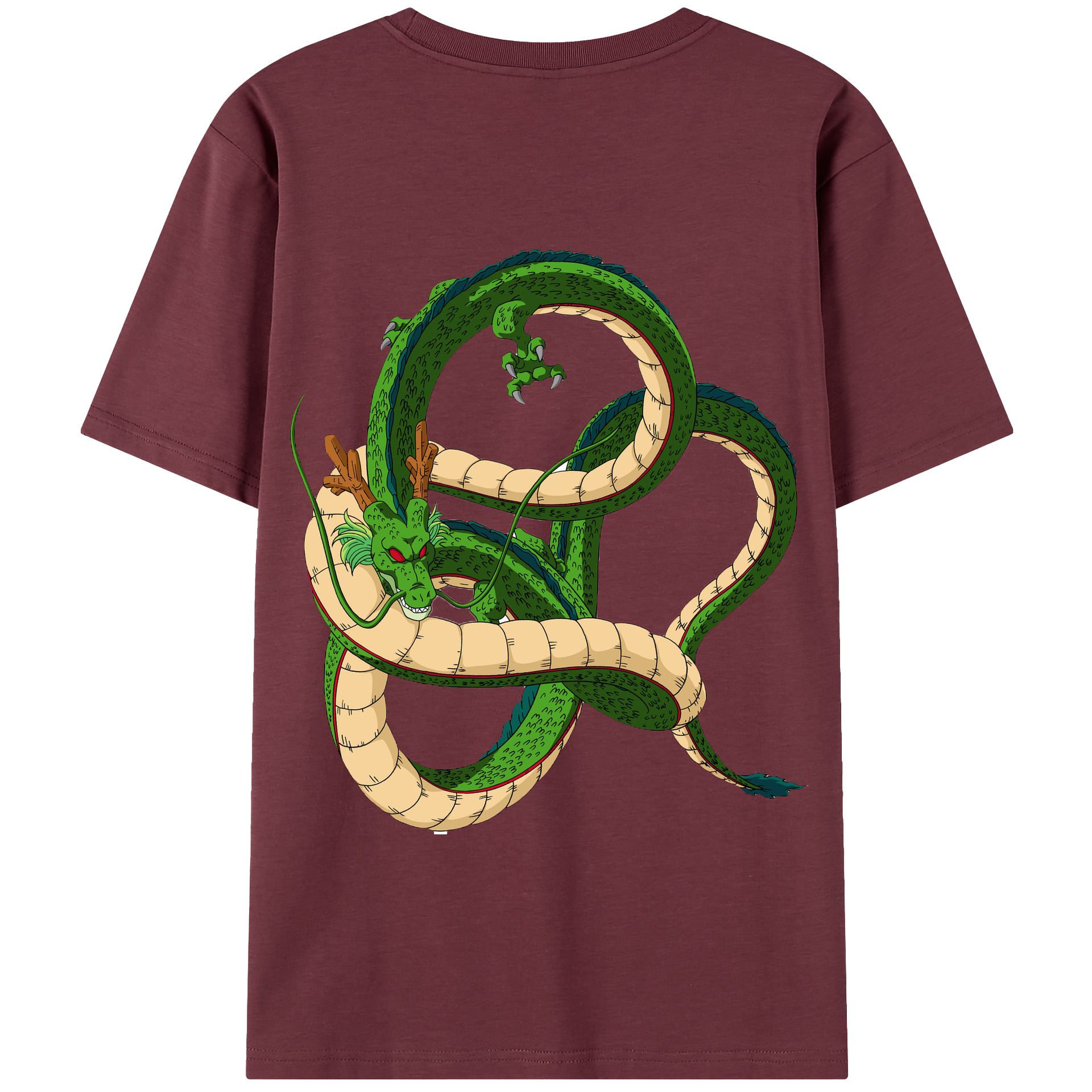 （画像用） ドラゴンボール 神龍 シェンロン DRAGON BALL Shenron 綿100％半袖Tシャツ（背面プリント）